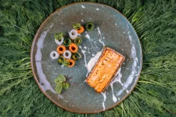 PRO.MUNDI Assiette plate rond vert grès émaillé Ø 28 cm Sky Sale