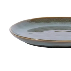 PRO.MUNDI Assiette plate rond vert grès émaillé Ø 24 cm Sky Online