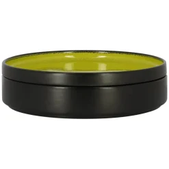 Assiette plate rond vert porcelaine vitrifiée Ø 22,7 cm Fire - RAK Online