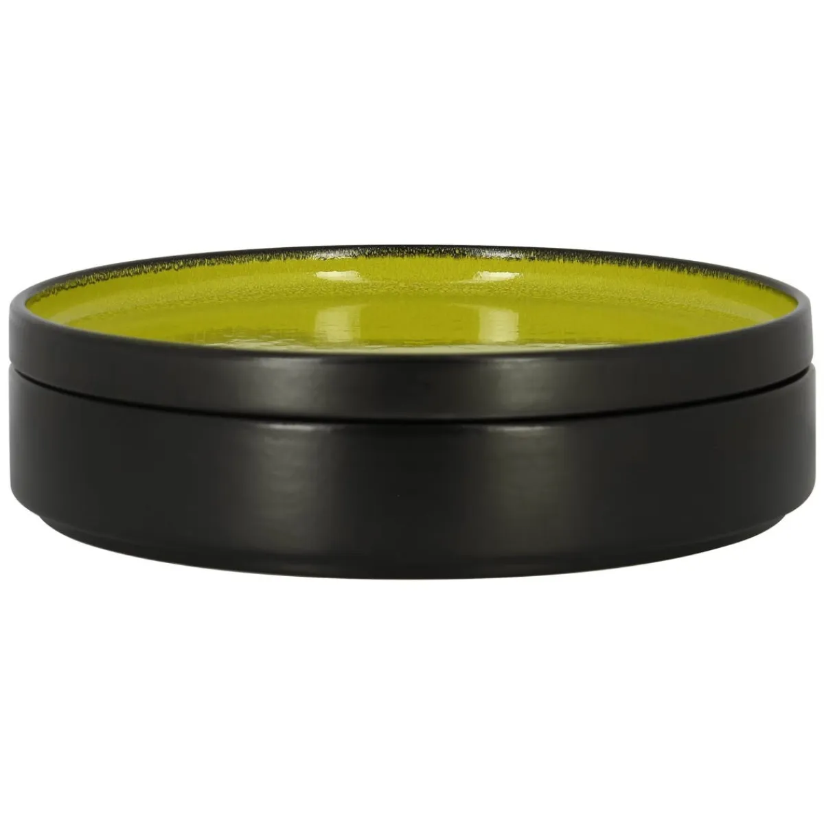 Assiette plate rond vert porcelaine vitrifiée Ø 22,7 cm Fire - RAK Online