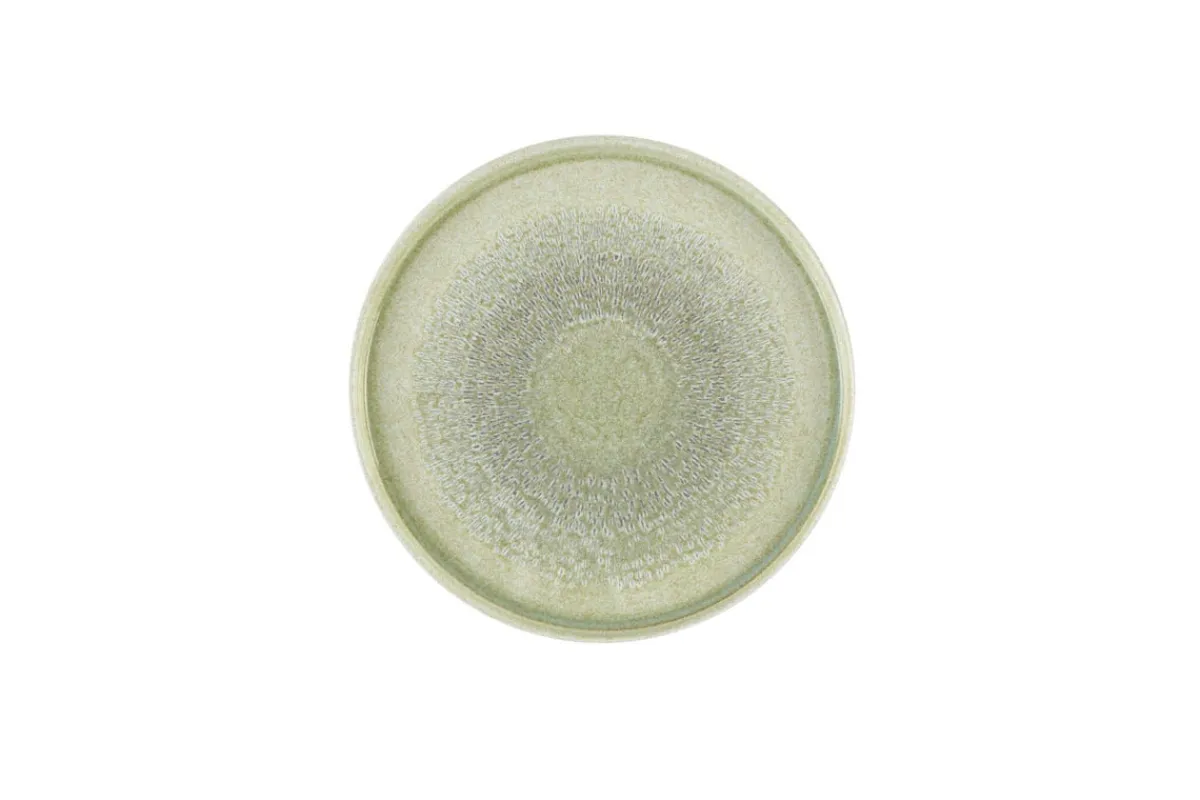 DUDSON Assiette plate rond vert porcelaine vitrifiée Ø 26 cm Harvest Grain Sale