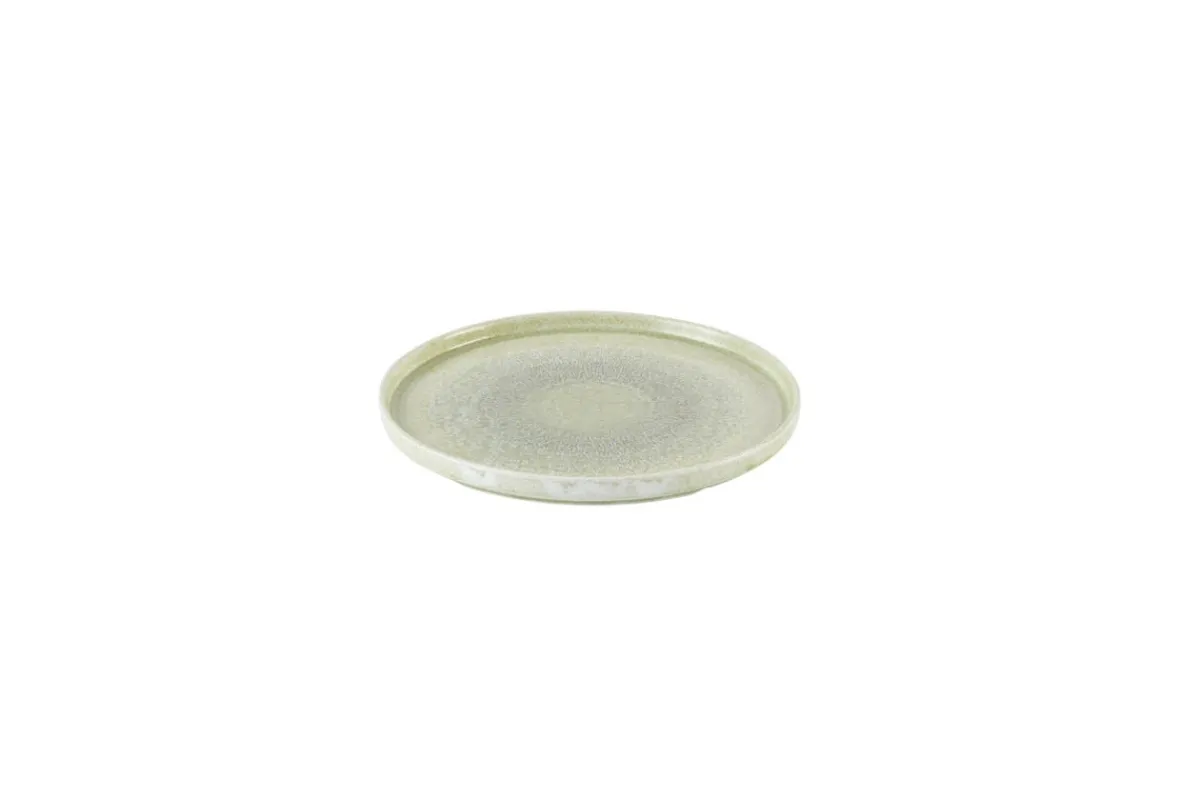 DUDSON Assiette plate rond vert porcelaine vitrifiée Ø 26 cm Harvest Grain Sale