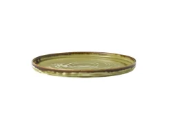 RAK Assiette plate rond vert porcelaine vitrifiée Ø 26,7 cm Fire Discount