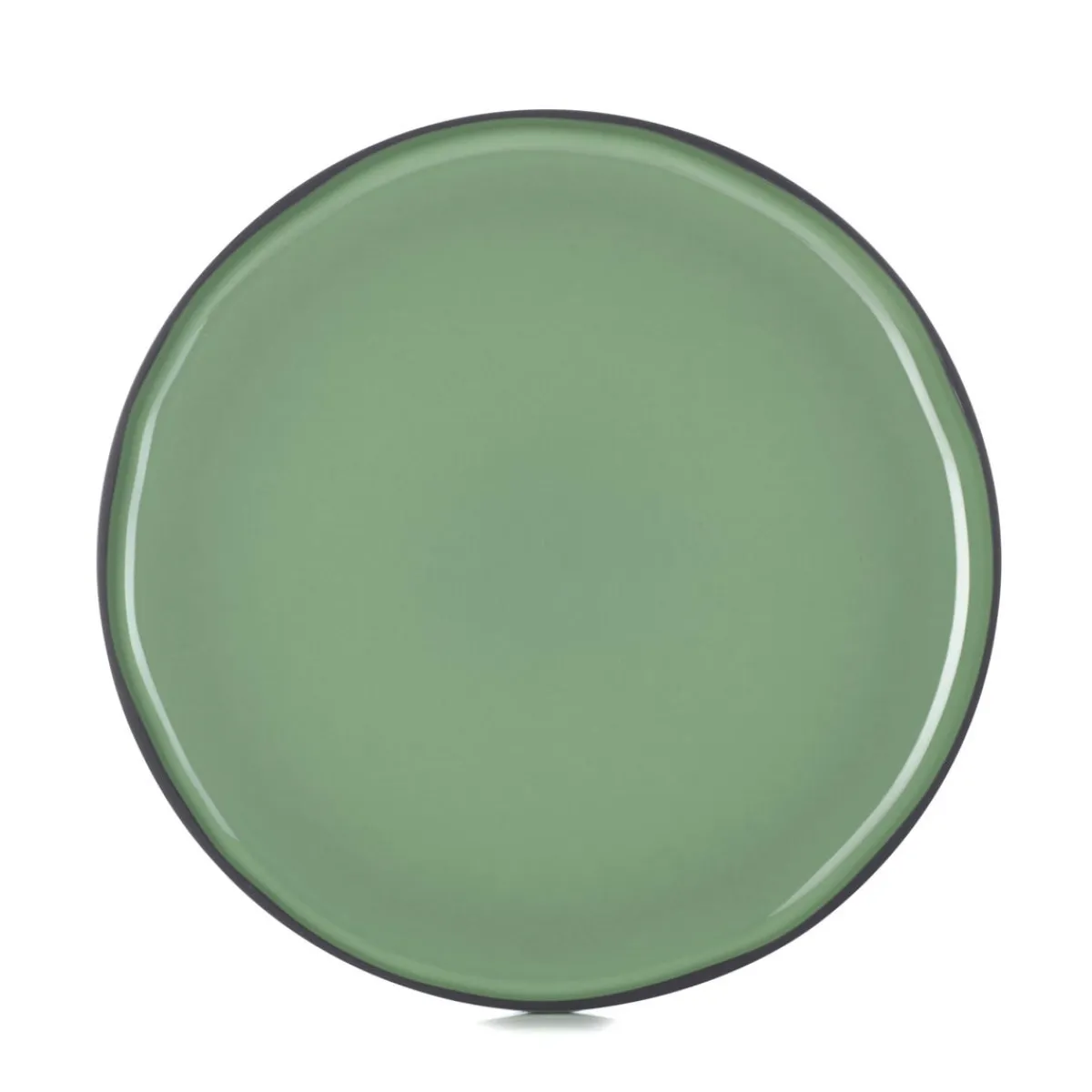 Assiette plate rond vert porcelaine culinaire Ø 30 cm Caractère - REVOL Sale