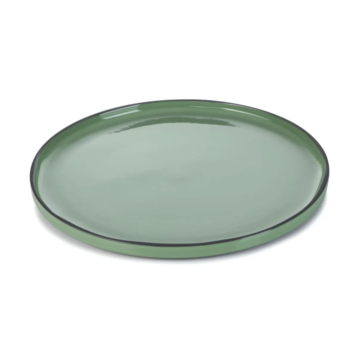 Assiette plate rond vert porcelaine culinaire Ø 30 cm Caractère - REVOL Sale