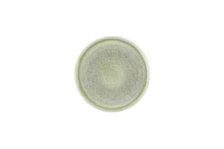 Assiette plate rond vert porcelaine vitrifiée Ø 21 cm Harvest Grain - DUDSON