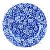 Assiette plate rond Victorian Calico Bleu Prague porcelaine vitrifiée Ø 21 cm Vintage Prints Victorian Prague - CHURCHILL Sale