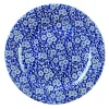 Assiette plate rond Victorian Calico Bleu Prague porcelaine vitrifiée Ø 30,5 cm Vintage Prints Victorian Prague - CHURCHILL