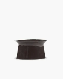 Assiette plate surélevée rond ébène grès émaillé Ø 19,5 cm La Mère - SERAX Sale