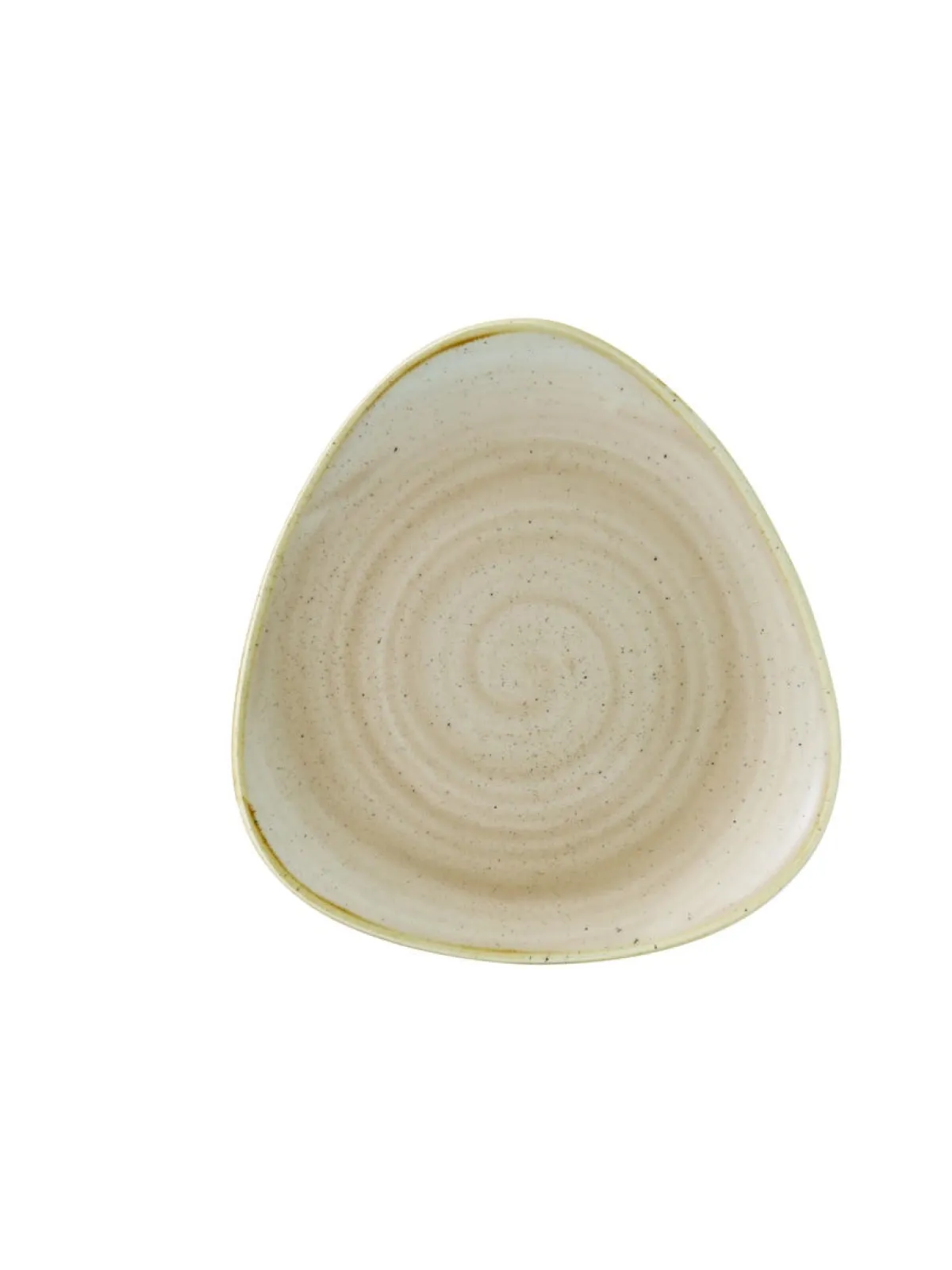 CHURCHILL Assiette plate triangulaire Nutmeg Cream porcelaine vitrifiée 19,2x19,2 cm Stonecast Nutmeg Sale