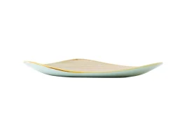 CHURCHILL Assiette plate triangulaire Nutmeg Cream porcelaine vitrifiée 26,5x26,5 cm Stonecast Nutmeg Outlet