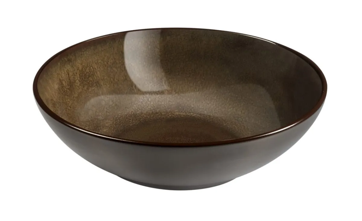 MEDARD DE NOBLAT Assiette à pâtes rond bronze grès émaillé Ø 18 cm Feeling New