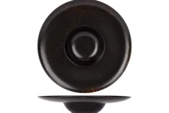 Assiette à pâtes rond noir porcelaine Ø 30 cm Etna - PROOF Best