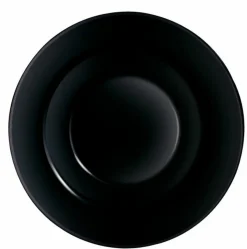 ARCOROC Assiette à pâtes rond noir verre trempé Ø 28,55 cm Evolutions   Sale
