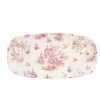 CHURCHILL Assiette rectangulaire Toile Cranberry porcelaine vitrifiée 29,8x15,3 cm Vintage Prints Toile New