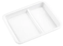 Assiette régithermie rectangulaire blanc porcelaine culinaire 24x19 cm Regithermie - enova Sale