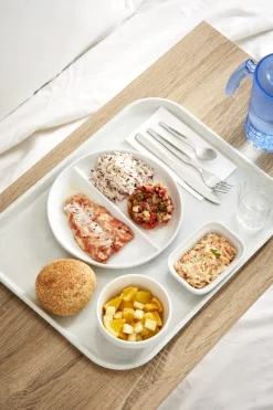 Assiette régithermie sans séparation rond blanc porcelaine Ø 22,8 cm Vitalia - ESSENTIALS COLLECTION Clearance