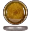 Assiette rond argent porcelaine Ø 22 cm Elements Mineral - PROOF Discount