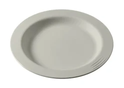SAINT ROMAIN Assiette rond Blanc Coton fibre végétale Ø 23 cm Liliroc Best