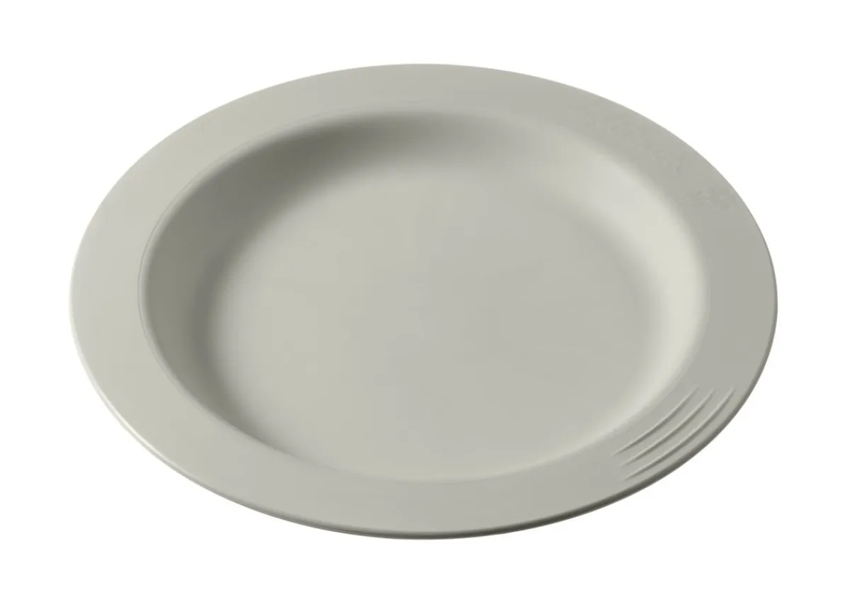 SAINT ROMAIN Assiette rond Blanc Coton fibre végétale Ø 23 cm Liliroc Best