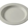 Assiette rond Blanc Coton fibre végétale Ø 18 cm Liliroc - SAINT ROMAIN Outlet