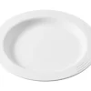 SAINT ROMAIN Assiette rond blanc fibre végétale Ø 18 cm Liliroc New