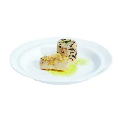 Assiette rond blanc verre opal Ø 23,5 cm Autonomy - ARCOROC Discount