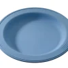 Assiette rond bleu fibre végétale Ø 18 cm Lilitouch - SAINT ROMAIN New