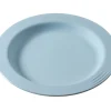 SAINT ROMAIN Assiette rond bleu ocean fibre végétale Ø 23 cm Liliroc Discount