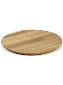 SERAX Assiette rond brun acacia Ø 33 cm Dune Sale