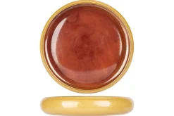 Assiette rond jaune porcelaine Ø 24 cm Elements Mustard - PROOF Clearance