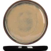 Assiette rond noir porcelaine Ø 25 cm Bogota - PROOF New