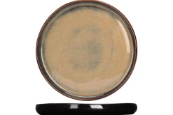Assiette rond noir porcelaine Ø 25 cm Bogota - PROOF New