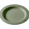 SAINT ROMAIN Assiette rond vert fibre végétale Ø 18 cm Liliroc Outlet