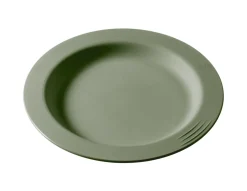 Assiette rond vert fibre végétale Ø 23 cm Liliroc - SAINT ROMAIN Best