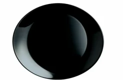 ARCOROC Assiette à steak ovale noir verre trempé 30x26 cm Evolutions Outlet