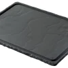 REVOL Assiette à steak rectangulaire noir porcelaine culinaire 33x24 cm Basalt Discount