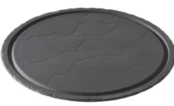 Assiette à steak rond noir porcelaine culinaire Ø 30 cm Basalt - REVOL Outlet
