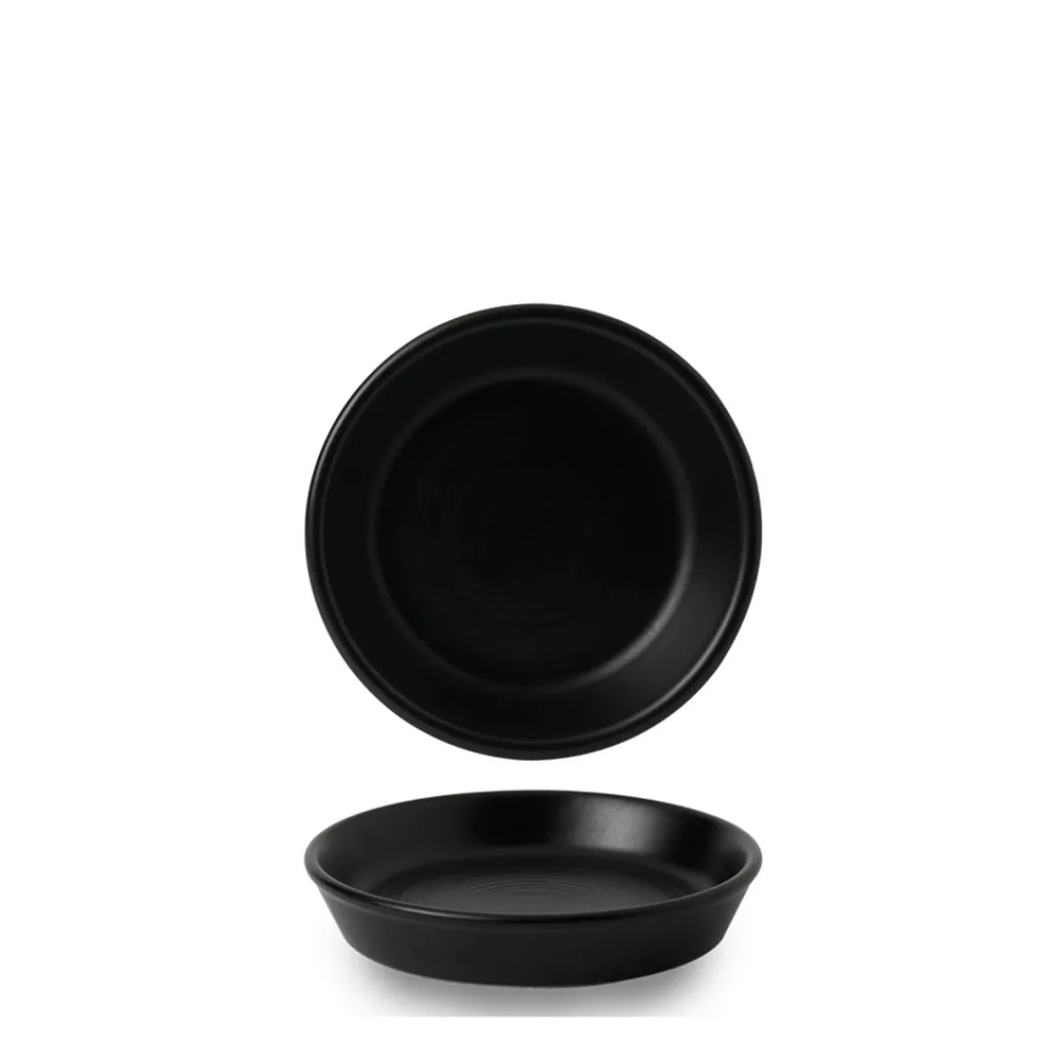 DUDSON Assiette à tapas rond gris porcelaine Ø 15,9 cm Evo Jet New