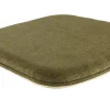 Assise tabouret d'intérieur vert olive 4x41x40 cm Ralph - FLEXMOB Outlet