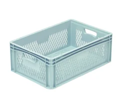 Bac ajouré Sans couvercle gris plastique 60x40x22 cm 41,7 L fond ajouré parois ajourées - Aucune Hot