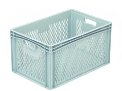 Aucune Bac ajouré Sans couvercle gris plastique 60x40x32 cm 62 L fond ajouré parois ajourées Online