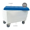 GILAC Bac autoporteur plastique blanc 120x80x80,5 cm 310 L Sans couvercle Avec roues Online