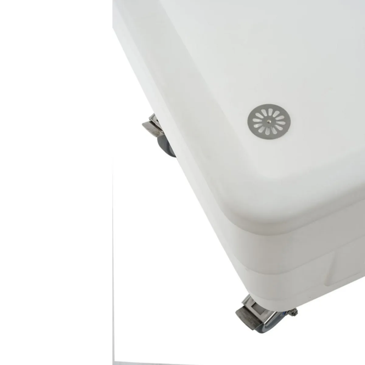 Bac autoporteur Sans couvercle blanc plastique 120x80x109,5 cm 500 L fond plein parois pleines - GILAC Online