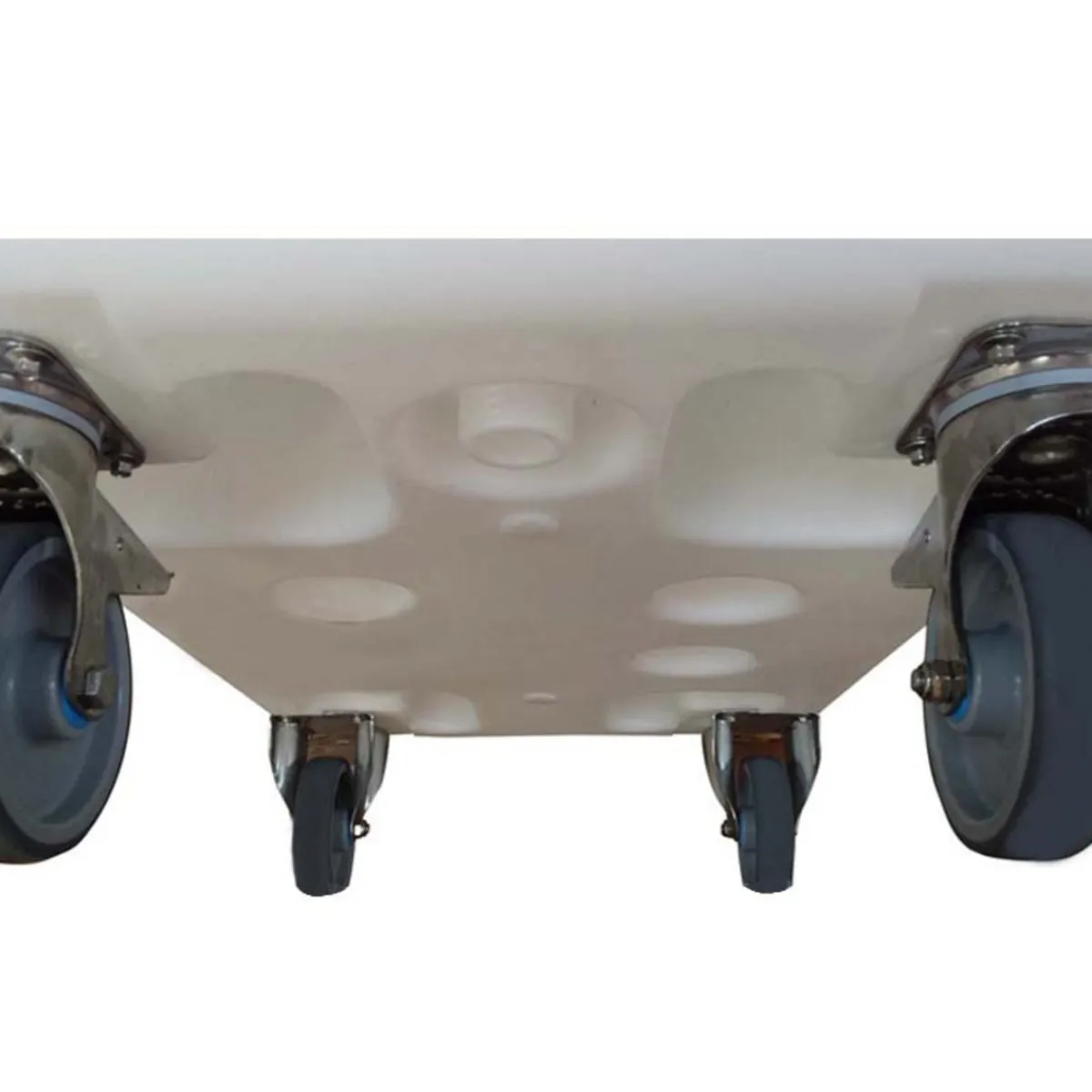 Bac autoporteur Sans couvercle blanc plastique 120x80x109,5 cm 500 L fond plein parois pleines - GILAC Online