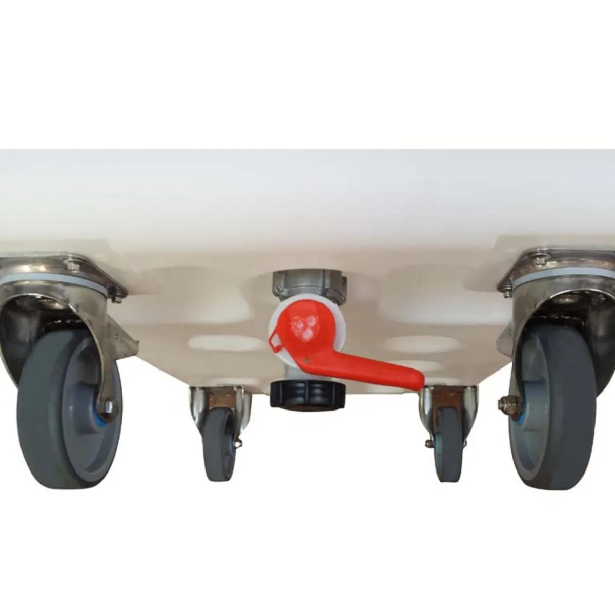 Bac autoporteur Sans couvercle blanc plastique 120x80x109,5 cm 500 L fond plein parois pleines - GILAC Online