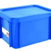 GILAC Bac Avec couvercle bleu plastique 40x30x23,5 cm 15 L fond plein parois pleines tiv Online