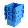 Aucune Bac avec couvercle "crocodile" Avec couvercle bleu plastique 40x30x31 cm 25 L fond plein parois pleines Outlet