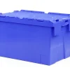 GILAC Bac avec couvercle "crocodile" Avec couvercle bleu plastique 60x40x36,5 cm 65 L Discount