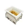 Bac de stockage Sans couvercle blanc plastique 69x53,5x48 cm 100 L fond plein parois pleines - GILAC